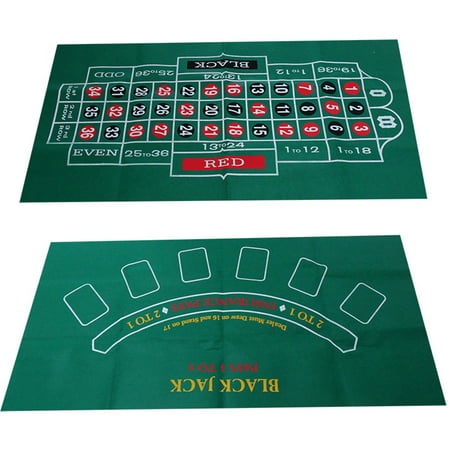 Double-sided Pattern Game Table Felt Non-woven Cloth Waterproof Table Mat Blackjack Roulette (Best Way To Cover Roulette Table)