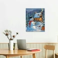 thumbnail image 2 of ONETECH Beautiful Snowman Lighted Canvas Wall Art Print 12x 16 With Timer | Canvas Wall Art Print Design (Beautiful Snowman,12" x 16"), 2 of 4