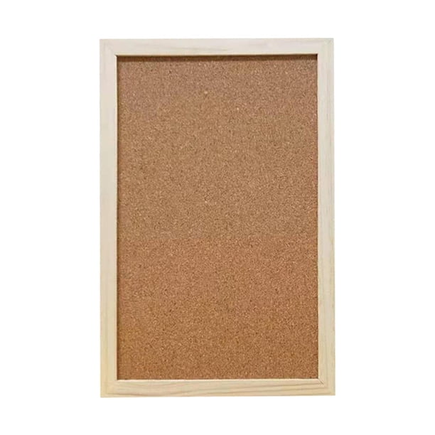 Tablón de anuncios de corcho hexagonal (1 paquete), tablero de corcho con marco pequeño para pared, grueso Madera