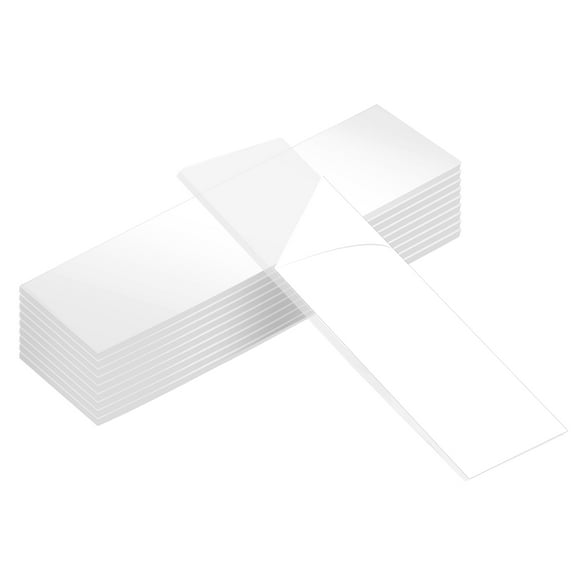 10Pcs Double Sided Tape Heavy Duty, 4.72" x 1.18" Clear Sticky Adhesive Nano Tape Pre-Cut Rectangle Mounting Tape Removable Picture Hanging Wall Tape for Poster Picture
