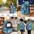 thumbnail image 3 of Xoenoiee Turtle Coral Print 4 Pack Backpack Set for Kids Girls 17 In Preschool Backpack with Lunch Box Pen Case Water Bottle Sleeve Large Capacity Toddler Kindergarten School Bookbag, 3 of 7