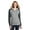 Heathered Grey/ Heathered Charcoal-PK1, variant on District Women’s Lightweight Fleece Raglan Hoodie, Womens Hoodies