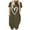 Olive Green, variant on Odeerbi Summer 2025 Casual Dresses for Women Loose Print Dress Short Sleeve V-Neck Dress Olive Green