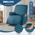 thumbnail image 3 of Funda para muebles TAOCOCO, funda elástica para sillón reclinable de 3 piezas, color turquesa, 3 of 8