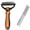 Orange, variant on Dog Grooming Brush,Double Coat Dog Brush,Pet Grooming Brush with Steel Comb,Double Sided Dematting Undercoat Rake for Dogs and Cats, Extra Wide Pet Brush(Pink 7IN)