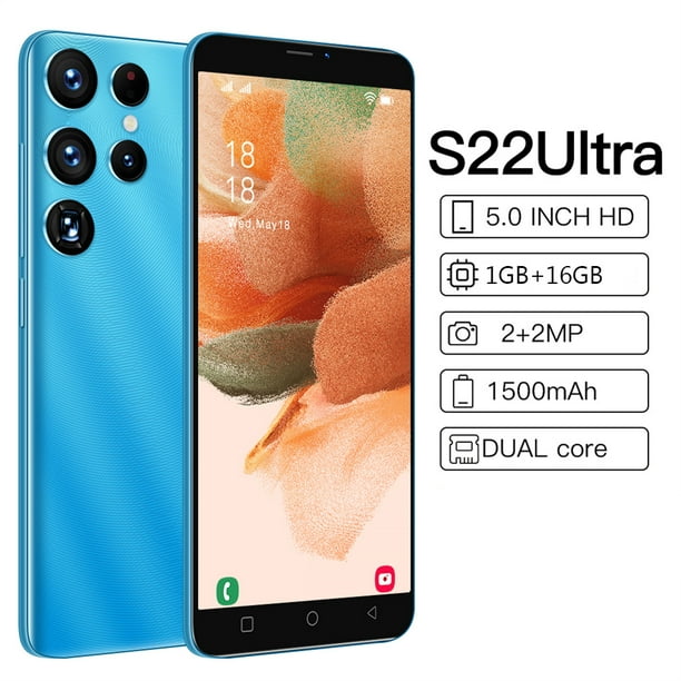 S22Ultra 5,0 Pouces Smartphone Double SIM Smartphone 1GB + 16GB Batterie 1500mAh 2MP Arrière 2MP Caméra avant Smartphone