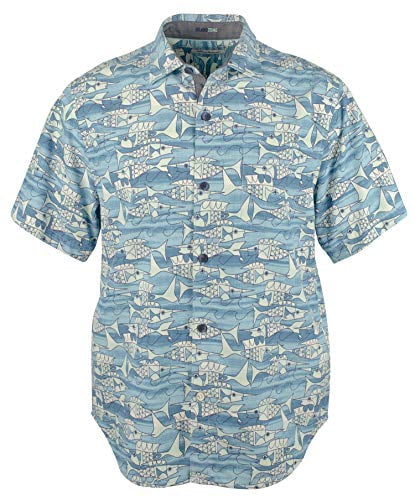 Blue  NWT MSRP $115 Details about  / Tommy Bahama Men/'s Size Large Pesca Fiesta Camp Shirt Red