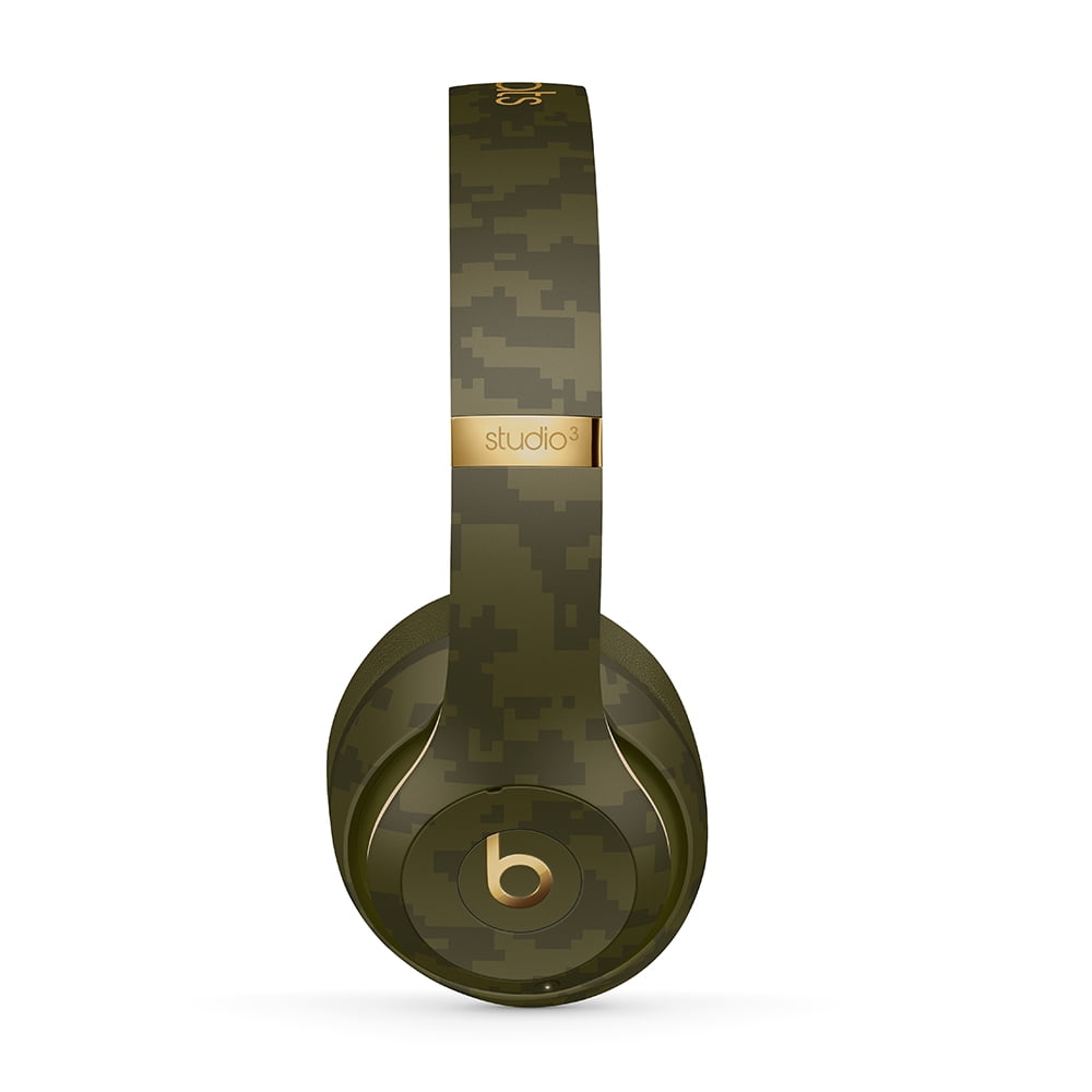Beats Studio3 Wireless Noise Cancelling Headphones - Beats Camo Collection  - Forest Green