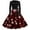 Red, variant on SNKSDGM New Trending My Items Women Fashion Christmas Print Dress Round Neck Long Sleeve Dress Big Swing Dress