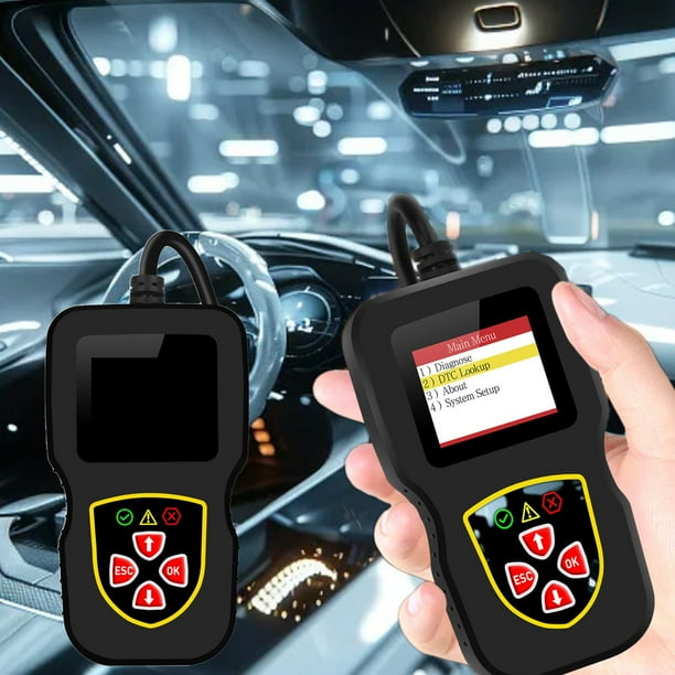Fiudx Escáner Obd2 Automotriz Profesional, Gran Oferta. Herramienta de Diagnóstico con Pantalla a Color para Detección de Fallas, Lector de Códigos y Reinicio. Escáner Universal para Vehículos, Color