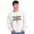 thumbnail image 5 of Pray Hard Hunt Deer Christian Hunter Sweatshirt for Men or Women Brisco Brands M, 5 of 6