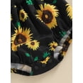 thumbnail image 6 of Bagilaanoe Newborn Baby Girl Summer Rompers Sunflower Print Sleeveless Bodysuits + Headband 3M 6M 12M 18M Infant One Piece Jumpsuit, 6 of 7