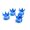 Blue, variant on 4PCS Creative Kings Crown Tyre Tire Wheel Valve Stem Caps Air Dust Cover Caps Motorcycle Tire Valve Caps Car Bling Accessories