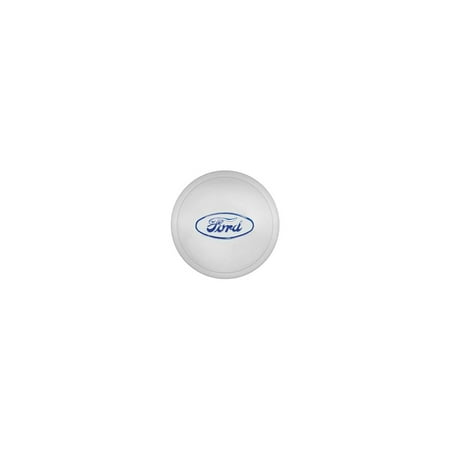 MACs Auto Parts Premier  Products 47-14604 Hub Cap - Ford Embossed - Painted Ford Blue - Stainless Steel - 5-3/4 - 4 Cylinder Model B Ford Pickup