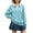 Light Blue #25, variant on Long Sleeve Shirts for Women Striped Oversized Collar Y2k Polo Shirt Casual Loose Streetwear Rugby Tshirts