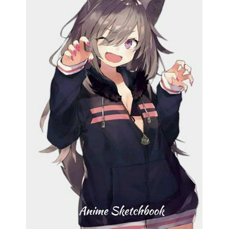 Anime Sketchbook: : Anime Cat Girl Series: 100 Large High Quality Sketch Pages (Volume 1) (Anime Cat Girls) (Best Anime Series For Girls)
