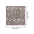 thumbnail image 2 of INSPIRE CHIC Men's Leopard Printed Pocket Squares 1 Pcs Brown, 2 of 4