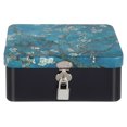 thumbnail image 1 of Shisuyan Vintage Storage Box Tinplate Case Portable Jewelry Box Metal Container With Lock And Keys, 1 of 8