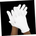 thumbnail image 3 of 32 Pairs White Cotton Gloves Men's Work Gloves Cotton Work Gloves Black Work Gloves Polishing Gloves, 3 of 5