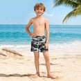 thumbnail image 6 of ATOGUTA Swim Shorts for Boys with Liner Bathing Suits Summer Quick Dry Swimwear Swim Trunks Size 5T-14, Gray, 6 of 6