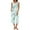 Light Blue, variant on Christmas pajamas Christmas gift Women Soft Sleeveless Tank Top And Capri Pants With Pocket Loungewear Sets Pajamas Sets