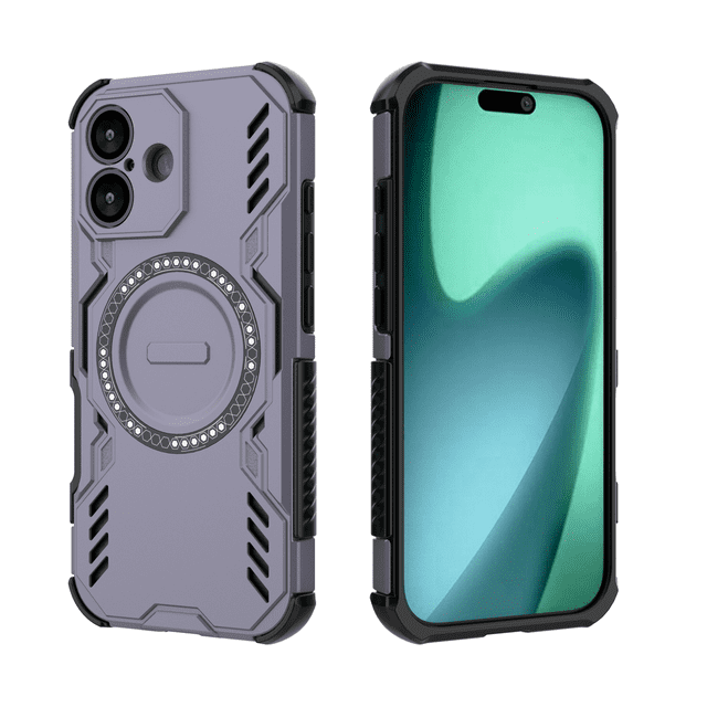 Funda GANGXUN para iPhone 17 , magnética, resistente a golpes, con soporte, unisex, carga inalámbrica