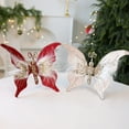 thumbnail image 4 of MOQIN 3D Christmas Glitter Butterflies Ornaments White Feather Butterfly with Glitters Clip on Artificial Butterflies Decorations for Christmas Tree Wreaths Wedding Birthday,12"(Red White Pink), 4 of 4