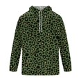 thumbnail image 5 of men's leopard print hoodie, retro animal print pullover sweatshirt, vintage casual hooded top with pocket, brown cheetah pattern fleece jumper, streetwear graphic hoodie for men, cozy winter warm, 5 of 7