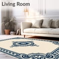 thumbnail image 2 of ODIKA 3'x5' Machine Washable Non-Slip Area Rug, Antiqued Heirloom Showcasing Palatial Grandeur High Traffic Rug, Beige, 660347, 2 of 7