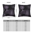thumbnail image 4 of YFYANG Square Decorative Throw Pillow Case (Without Pillow Insert), Vintage Purple Leaf Texture Bedroom Sofa Car Cushion Cover, 12"x12", 4 of 9
