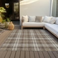 thumbnail image 6 of Addison Rugs Chantille Indoor/Outdoor Transitional Plaid Brown Washable Rectangle Rug, 5' x 7'6", 6 of 6