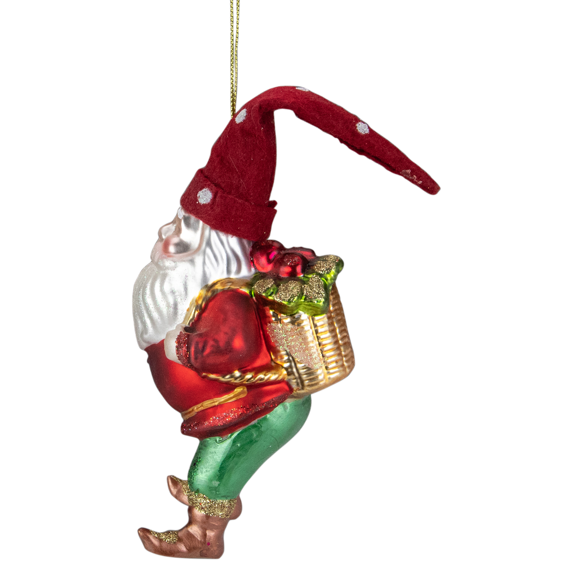 Northlight Glass Christmas Figurine Ornament, 6"