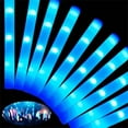 thumbnail image 4 of 102Pcs LED Light Up Foam Sticks with Color Flashing, Glow Party Supplies for Wedding Birthday, Raves, Concert, Camping, New Year, Carnival, Halloween Christmas, Blue Flashing Lights, 4 of 12