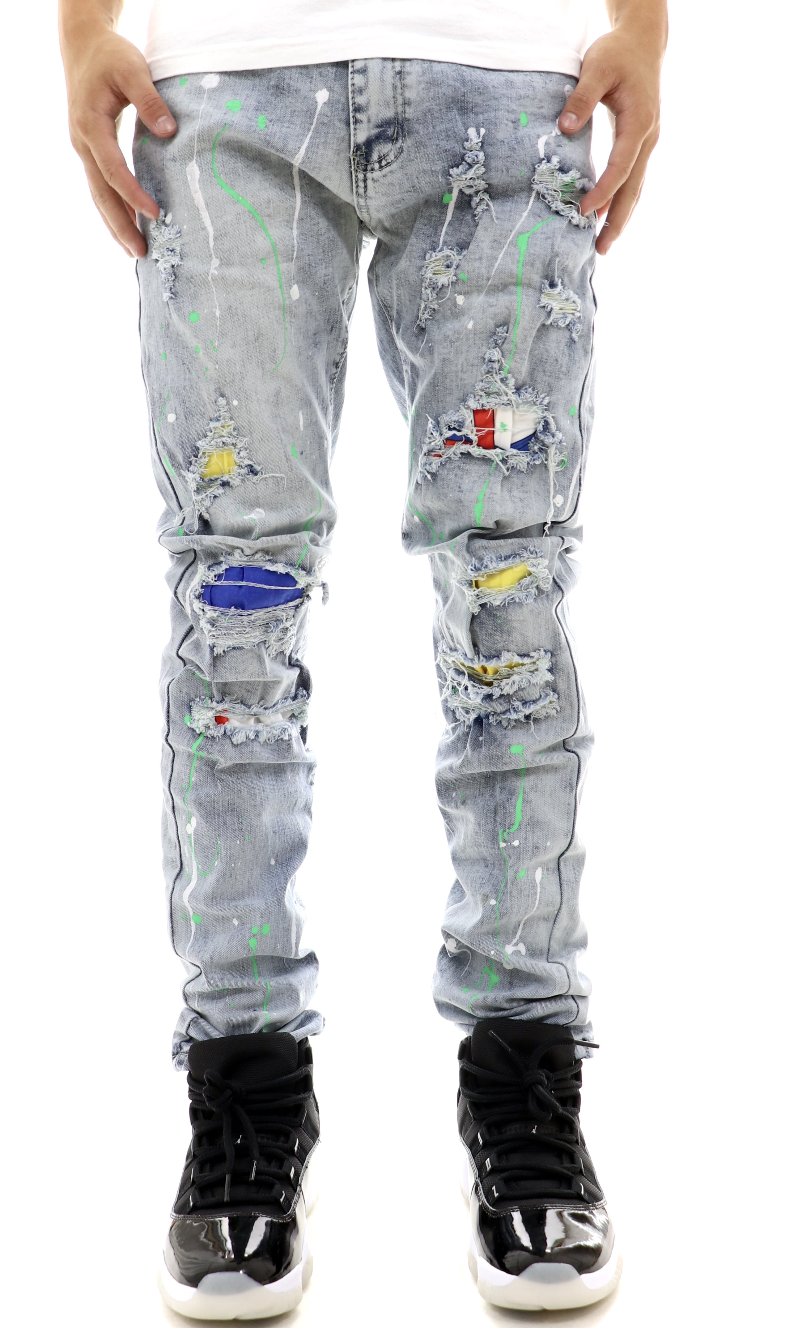 Waimea Painted Colored Backing Denim 