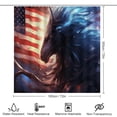 thumbnail image 2 of Animal Guardian America 4 Piece Shower Curtain Sets, with Non-Slip Rugs, Toilet Lid Cover And Bath Mat, for Bathroom Decor Set, 2 of 8
