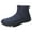 Blue, variant on Men's Women's Barefoot Hiking Boots Winter Snow Wide Toe Slip-On Waterproof Ankle Booties Five-Finger Sneakers for Outdoor Walking