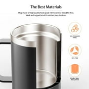 cup warmer,Cup And Cup Warmer Constant Temperature Coffee Lid Auto And Lid Temperature 12.3oz Warmer With Office Heat 131-149℉ 304 Stainless Warmer Thermal With Cup Layer 304 12.3oz Layer