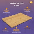 thumbnail image 4 of YBM Home Bamboo Rectangle Cutting Board, 18"L x 12"W x 0.75"H, Large, 4 of 4