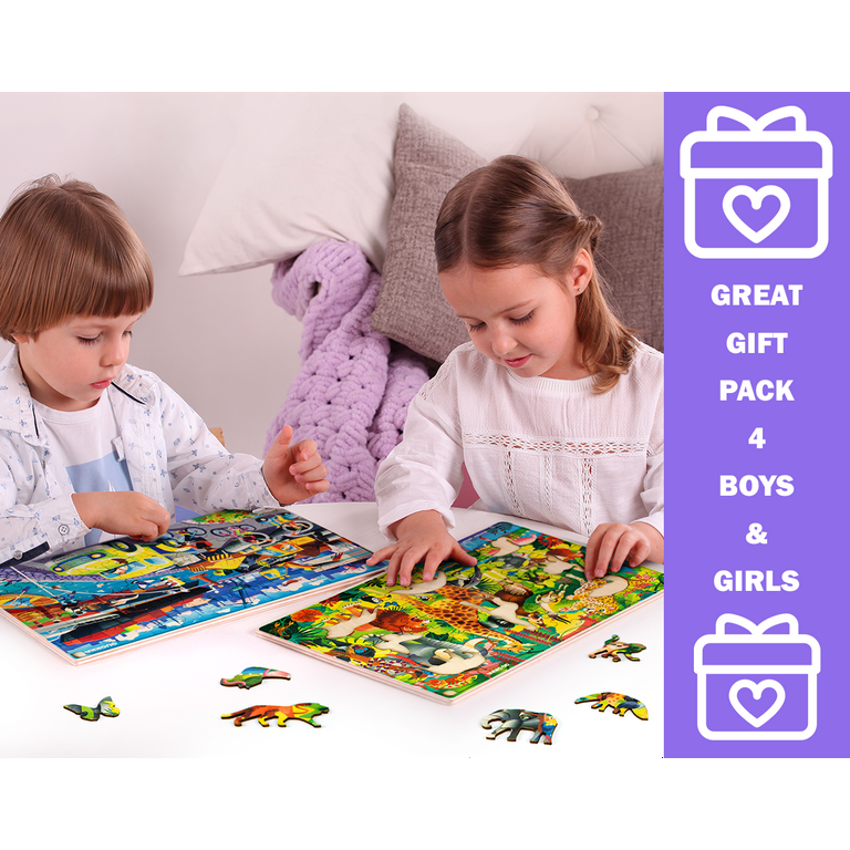 Puzzles for Kids Ages 4-8, 3-5, 6-8, 8-10 Boys Girls - 100 Piece