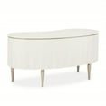 thumbnail image 4 of MICHAEL AMINI London Place Transitional Wood Desk in Creamy Pearl, 4 of 17