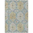 thumbnail image 2 of Addison Rugs Chantille Indoor/Outdoor Traditional Damask Teal Machine Washable Rectangle Rug, 9' x 12', 2 of 7