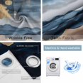 thumbnail image 4 of Navy Blue Brown Blackout Curtains for Bedroom/Living Room, Thermal Insulated Kitchen Curtains, Vintage Modern Art Abstract Grommet Darkening Window Treatment Drapes 42"x84"x2, 4 of 8