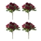 thumbnail image 1 of Ramo de flores artificiales Bewildely de 4 piezas para decoración del hogar Rojo, 1 of 6