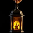 thumbnail image 7 of WWC Halloween Lantern, Vintage Flickering LED Candle Hanging Lamp with Castle Pumpkin Print, Halloween Decor Night Light for Indoor Outdoor, 7 of 7