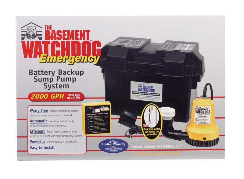 Glentronics Basement Watchdog, Emergency Battery Backup Plumbing Pump System