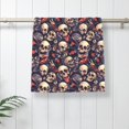 thumbnail image 5 of Fotbe Skull record rock Pattern Premium Towels , (27.5x16in) Lightweight and Highly Absorbent Quick Drying Microfiber Towel, Perfect for Daily Use, 5 of 6