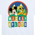 thumbnail image 3 of Disney Standard - Mickey And Pluto - Toddler & Youth Short Sleeve Graphic T-Shirt, 3 of 5