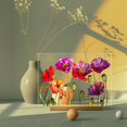 thumbnail image 3 of Dsscvnef Acrylic Flower Display Table Elegant Glass Texture Desktop Ornament for Family Warm Comfortable, 3 of 8