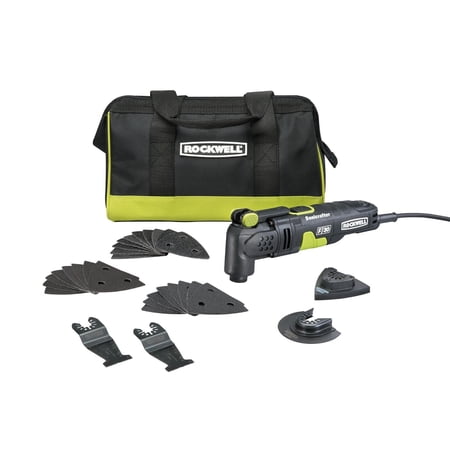 UPC: 0845534015454 | Rockwell RK5132K 3.5 Amp Sonicrafter F30 Oscillating Multi-Tool with 32 Accessories and Carry Bag