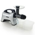 thumbnail image 3 of Omega Cold Press Masticating Horizontal Juicer with Nutrition System, 200W Low-Speed 3-Stage Augur, in Silver (NC1000HDS), 3 of 12